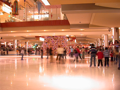 Ice Rink at Galleria Mall in Dallas, TX